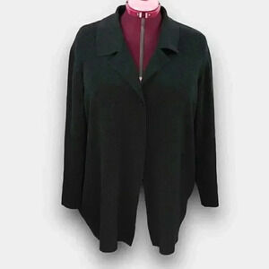 JESSICA PLUS‎ ladies open cardigan size 2X black